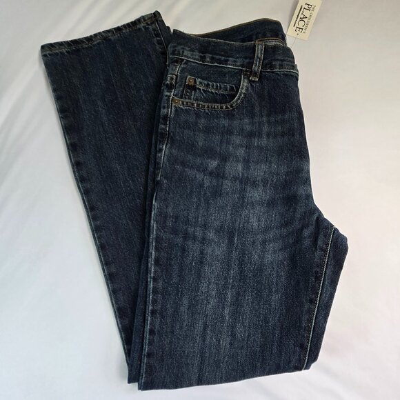 THE CHILDREN'S PLACE Girls Basic Bootcut Semi-Evasee Jeans  Sz 14 Lara Wash-Blue - Picture 2 of 10